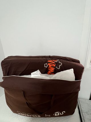 Cuna de viaje plegable con colchón plegable