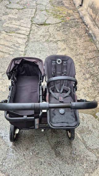 Bugaboo Carro Gemelar + Cucos + Maleta transporte