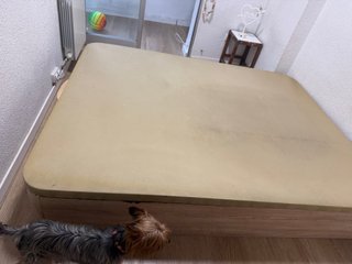 Canape 150x190 madera y metal