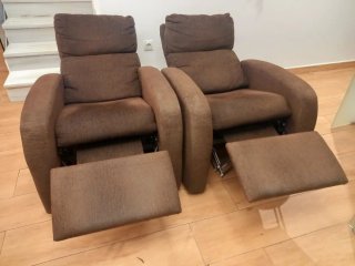 2 Sillones Relax Marrones