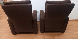 2 Sillones Relax Marrones