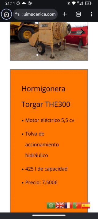 Hormigonera autocargante Torgar THE300