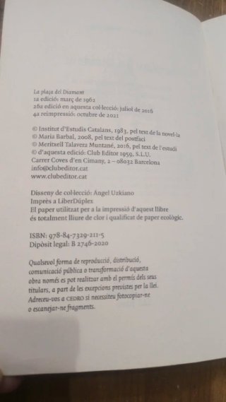 La plaça del Diamant