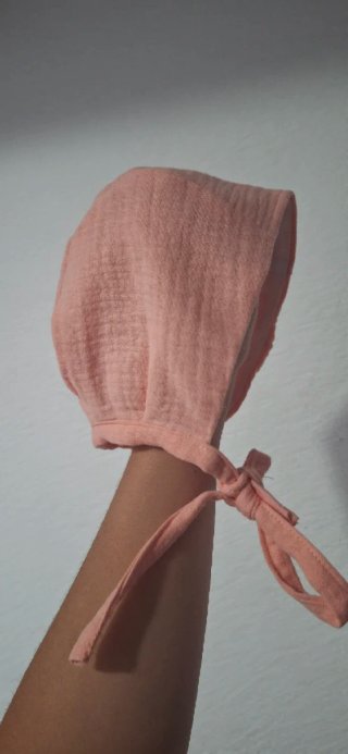 Capota de bebé rosa melocoton