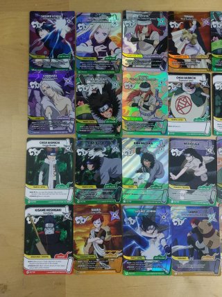 Lotto 23 carte Naruto Mythos TCG