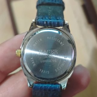 Reloj Racer Quartz con Estuche Azul/Dorado
