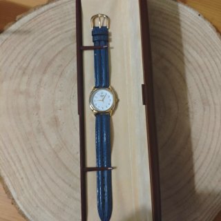 Reloj Racer Quartz con Estuche Azul/Dorado