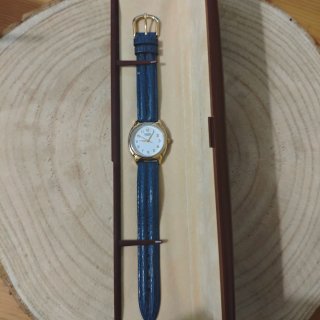 Reloj Racer Quartz con Estuche Azul/Dorado