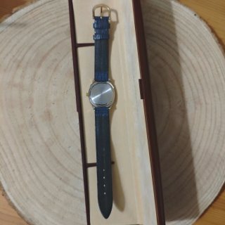 Reloj Racer Quartz con Estuche Azul/Dorado