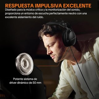 talomen W550X Auriculares de Estudio Profesionales