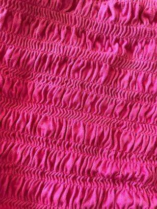 Top Banda Fucsia Fruncido