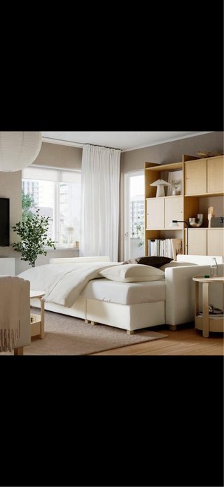 Como nuevo ,Sofá modular Ikea beige piel sintética