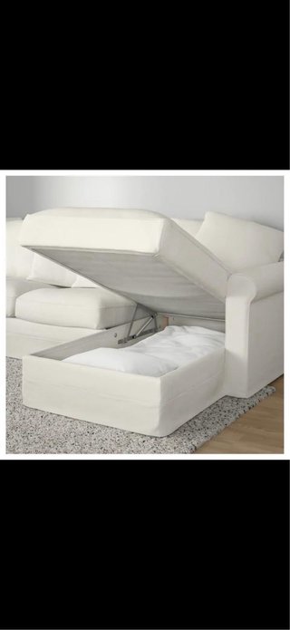 Como nuevo ,Sofá modular Ikea beige piel sintética