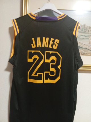 Camiseta Baloncesto Lakers 23 Negra