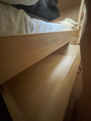 Cama nido de madera y tela