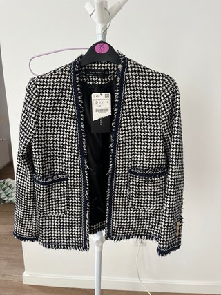 Chaqueta Zara Tweed Estampado