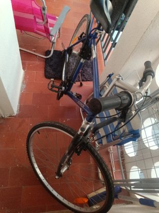 Bicicleta azul todo perfecto