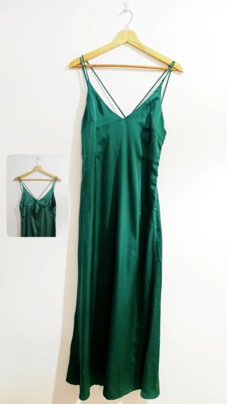 Vestido verde tirantes talla s -m