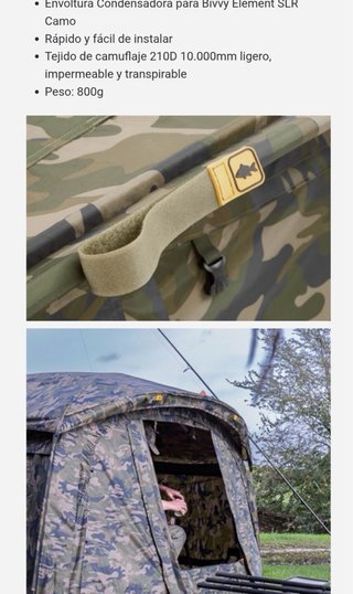 Bivvy Prologic Element SLR Camo + Cobertor