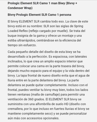 Bivvy Prologic Element SLR Camo + Cobertor