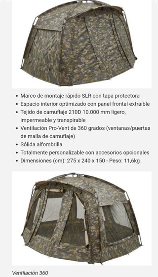 Bivvy Prologic Element SLR Camo + Cobertor