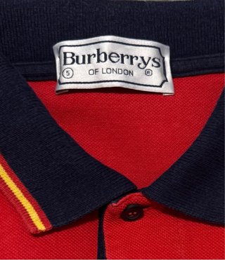 Polo Burberry Vintage Estilo España Rojo