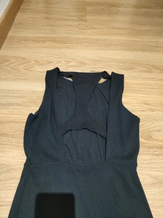 Vestido Negro Zara Trafaluc Talla M