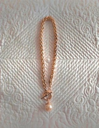 Collana Dorata con Perla