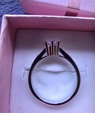 Anillo Plata Ley 925 Compromiso /Solitario Corona
