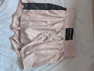 Shorts Muay Thai Pull&Bear Rosa y Negro