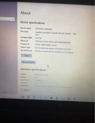 Ordenador HP Plata