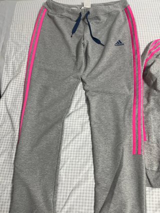 Conjunto Adidas Mujer Gris y Rosa Vintage