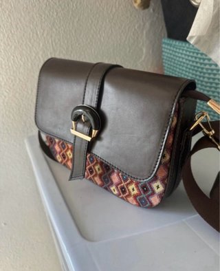 Bolso de lana con estampado
