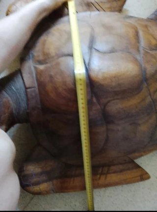 Tortuga gigante.Artesanía Vintage. Madera africana