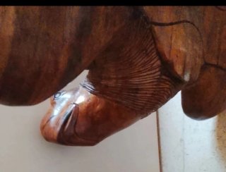 Tortuga gigante.Artesanía Vintage. Madera africana