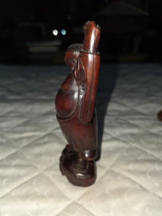 Buda de la Felicidad talla en Madera
