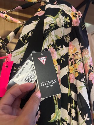 Vestido estampado floral y cebra talla L