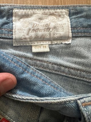 Vaqueros cortos Diesel. Autenticos.