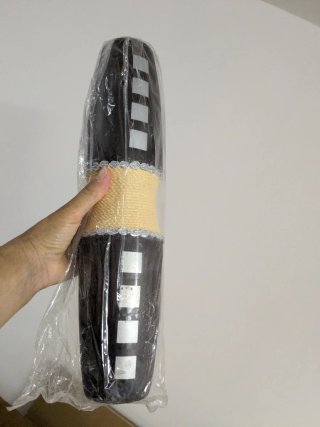 Vaso etnico beige e nero