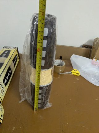 Vaso etnico beige e nero