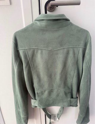 Chaqueta Biker Pull&Bear Verde Menta Talla M
