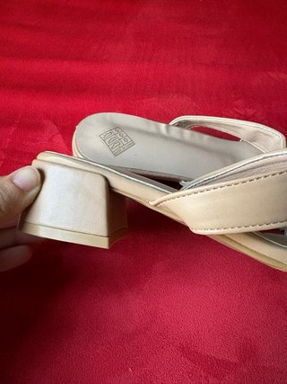 Sandalias Nude Tacón Bloque