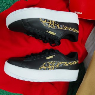 Zapatillas Puma Negras  Estampado Animal plataform