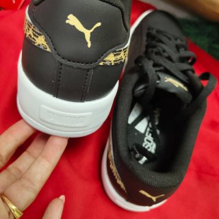 Zapatillas Puma Negras  Estampado Animal plataform