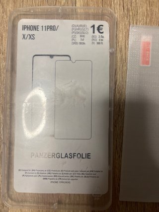 Protezione schermo in vetro temperato per iPhone 11 Pro/X/XS