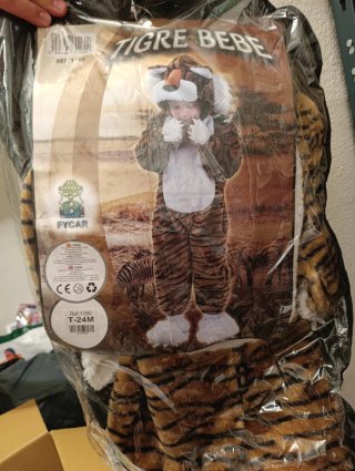 Disfraz Tigre Bebé FYCAR Talla 24M (Ref. 1180)