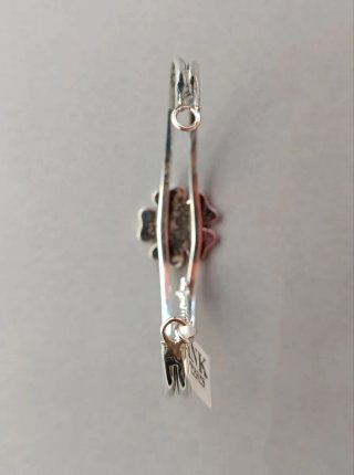 Pulsera Fink Orfebres Plata Flor con Azabache.