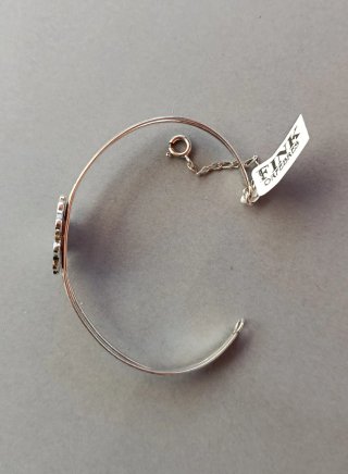 Pulsera Fink Orfebres Plata Flor con Azabache.