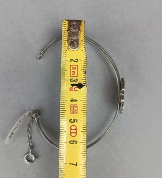 Pulsera Fink Orfebres Plata Flor con Azabache.