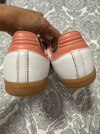 Adidas Samba Piel Blanca y Rosa 37 1/3